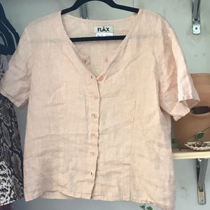 Pink linen shirt